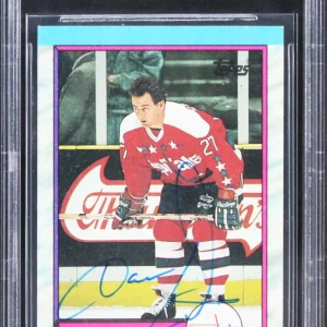 Capitals Dave Christian Authentic Signed 1989 Topps #159 Card BAS Slabbed