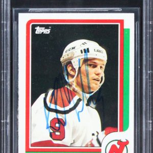 Devils Kirk Muller Authentic Signed 1986 Topps #94 Card BAS Slabbed 2