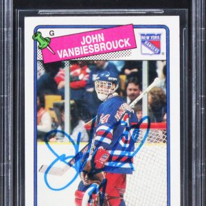 Rangers John Vanbiesbrouck Authentic Signed 1988 Topps #102 Card BAS Slabbed 1