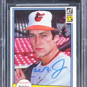 Orioles Cal Ripken Jr. Signed 1982 Donruss #405 Card Auto Graded 10! BAS Slabbed