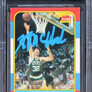 Celtics Kevin McHale Signed 1986 Fleer #73 Card Auto Graded Mint 10! BAS Slabbed
