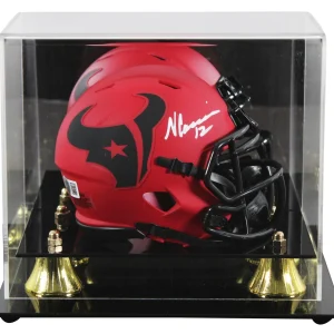 Texans Nico Collins Authentic Signed Rave Speed Mini Helmet W/ Case BAS Witness