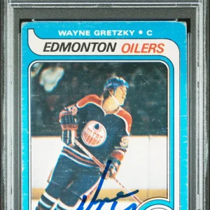 Oilers Wayne Gretzky Signed 1979 O-Pee-Chee #18 Rookie Card Auto 10! PSA Slab 1