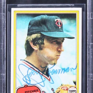 Twins Jerry Koosman Authentic Signed 1981 Topps #476 Card BAS Slabbed