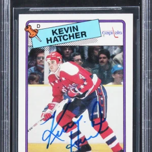 Capitals Kevin Hatcher Authentic Signed 1988 Topps #86 Card BAS Slabbed