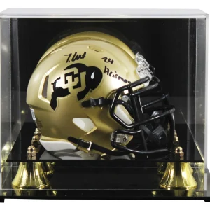 Colorado Travis Hunter "24 Heisman" Signed Speed Mini Helmet W/ Case BAS Witness