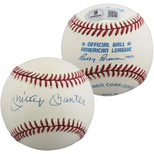 Yankees Mickey Mantle Authentic Signed Bobby Brown OAL Baseball BAS #AE13753