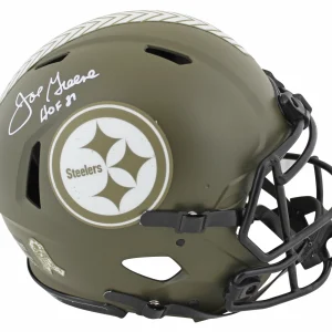 Steelers Joe Greene "HOF 87" Signed STS Full Size Speed Proline Helmet BAS Wit