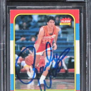Hawks Randy Wittman Authentic Signed 1986 Fleer #127 Card Auto 10! BAS Slabbed