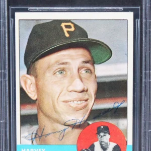 Pirates Harvey Haddix Authentic Signed 1963 Topps #239 Card BAS Slabbed