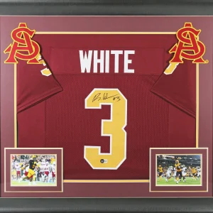 Arizona State Rachaad White Signed Maroon Pro Style Framed Jersey BAS Witnessed