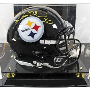 Steelers Jerome Bettis Signed Full Size Speed Proline Helmet W/ Case BAS Witness