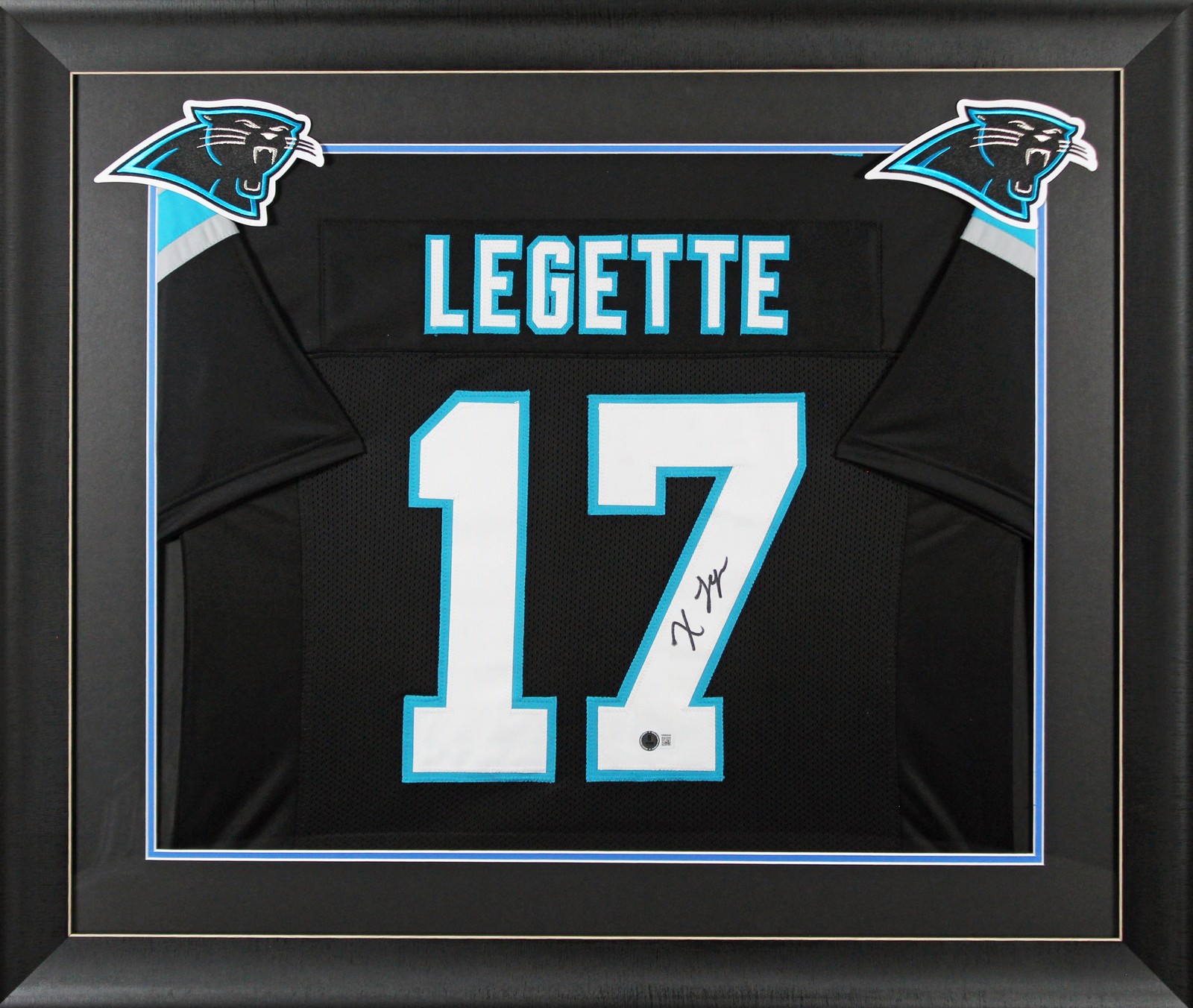 Xavier Legette Authentic Signed Black Pro Style Framed Jersey BAS ...