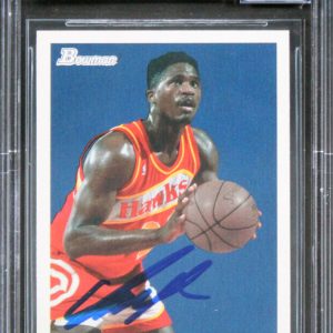 Hawks Dominique Wilkins Signed 2009 Bowman 48 #81 Card Auto 10! BAS Slabbed
