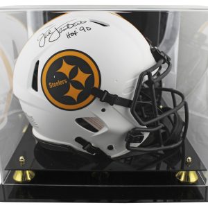 Steelers Jack Lambert "HOF 90" Signed Lunar F/S Speed Proline Helmet W/ Case BAS