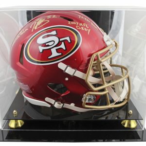 49ers Patrick Willis "3x Insc" Signed Flash F/S Speed Proline Helmet W/ Case BAS