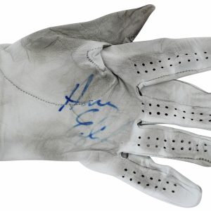 Harris English Authentic Signed Match Worn White Titleist  Glove JSA #AX48193