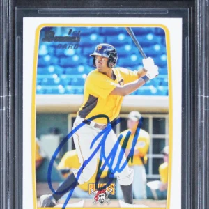 Pirates Josh Bell Signed 2012 Bowman Prospects #BP79 Card Auto 10! BAS Slabbed