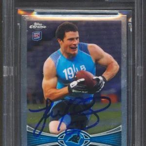 Panthers Luke Kuechly Signed 2012 Topps Chrome #45 Rookie Card Auto 10! BAS Slab