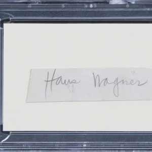 Pirates Honus Wagner Authentic Signed 1x3.75 Cut Signature PSA/DNA Slabbed