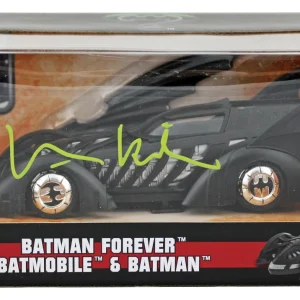 Val Kilmer Batman Forever Signed Batman & Batmobile 1:18 Scale Die Cast Car BAS