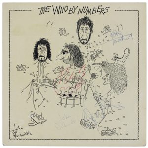 The Who (4) Moon, Entwistle, Townshend & Daltrey Signed Album Cover BAS #AD78263