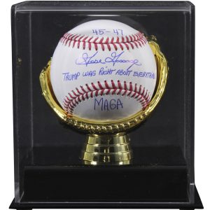 Yankees Goose Gossage "MAGA 3x Insc" Signed Baseball W/ Case BAS Witnessed