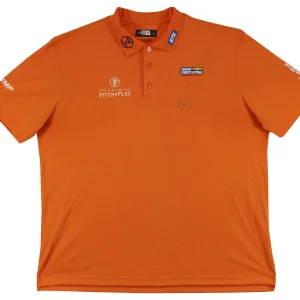 John Daly Authentic Signed Match Worn Orange Loudmouth Polo Shirt BAS #BK84781