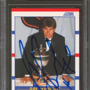 Bruins Ray Bourque Authentic Signed 1990 Score #363 Card Autographed BAS Slabbed