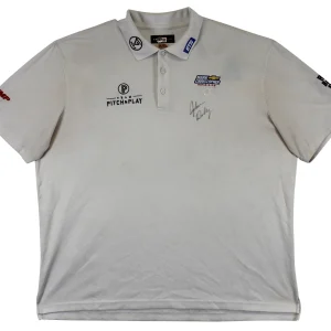 John Daly Authentic Signed Match Worn White Loudmouth Polo Shirt BAS #BK84747