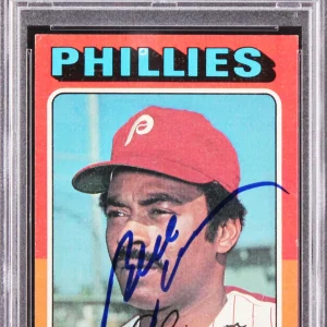 Phillies Bill Robinson Authentic Signed 1975 Topps #501 Card PSA/DNA Slabbed