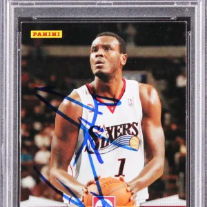 76ers Samuel Dalembert Authentic Signed 2009 Panini #38 Card PSA/DNA Slab