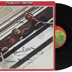 Paul McCartney & George Martin Beatles Signed 1962-1966 Album Cover W/ Vinyl BAS