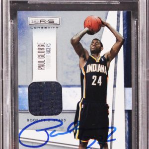 Pacers Paul George Signed 2010 Rookies & Stars Longevity #35 Card BAS Slabbed