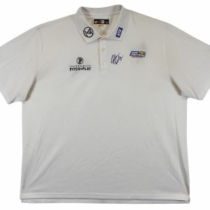 John Daly Authentic Signed Match Worn White Loudmouth Polo Shirt BAS #BK84744