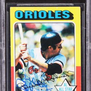 Orioles Brooks Robinson Authentic Signed 1975 Topps #50 Card BAS Slabbed
