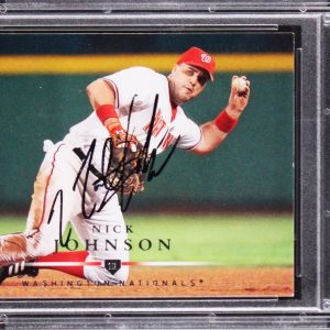 Nationals Nick Johnson Authentic Signed 2008 Upper Deck #700 Card PSA/DNA Slab