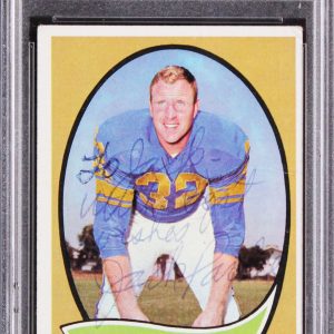 Rams Jack Pardee Authentic Signed 1970 Topps #68 Card PSA/DNA Slabbed