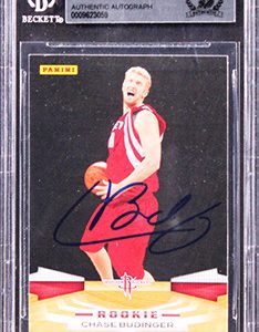 Rockets Chase Budinger Authentic Signed 2009 Panini #342 Card BAS Slabbed