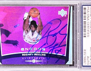 Clippers Rodney Rogers Signed 1998 Upper Deck Encore #36 Card PSA/DNA Slabbed
