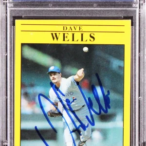 Blue Jays David Wells Authentic Signed 1991 Fleer #188 Card PSA/DNA Slabbed