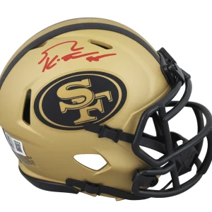 49ers George Kittle Authentic Signed Rave Speed Mini Helmet BAS Witnessed