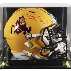 Arizona State Sam Leavitt Signed Sparky Full Size Speed Rep Helmet W/ Case BAS W