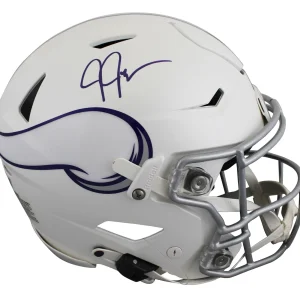 Vikings Justin Jefferson Signed 2024 On Field Alt Speed Flex F/S Helmet BAS Wit