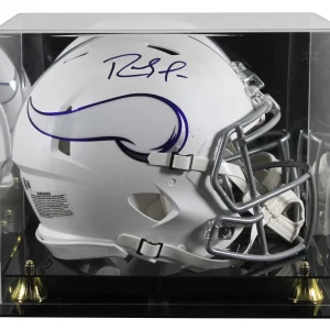 Vikings Randy Moss Signed 2024 On-Field Alt F/S Speed Proline Helmet W/ Case BAS