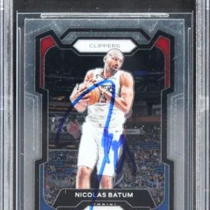 Clippers Nicolas Batum Authentic Signed 2023 Panini Prizm #262 Card BAS Slabbed