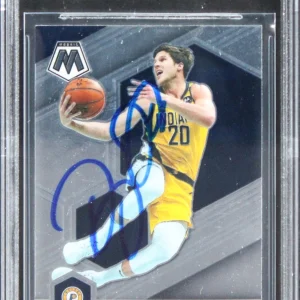 Pacers Doug McDermott Authentic Signed 2020 Panini Mosaic #159 Card BAS Slabbed