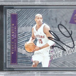 Raptors Vince Carter Signed 2021 Panini Illusions CTH #15 Card BAS Slabbed