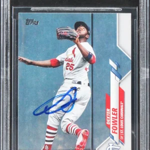 Cardinals Dexter Fowler Authentic Signed 2020 Topps #479 Card BAS Slabbed