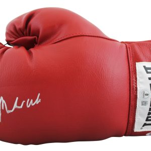 Muhammad Ali Authentic Signed Red Everlast Boxing Glove BAS LOA #AE13527